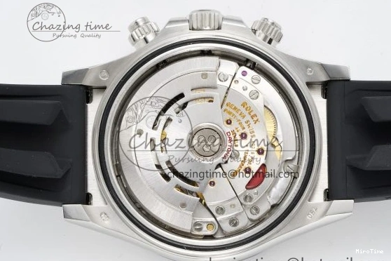 MiroTime 0425 Daytona 116519 Clean Factory 1:1 Best Edition Black Diamonds Dial on Oysterflex Rubber Strap SA Comfortable 1829